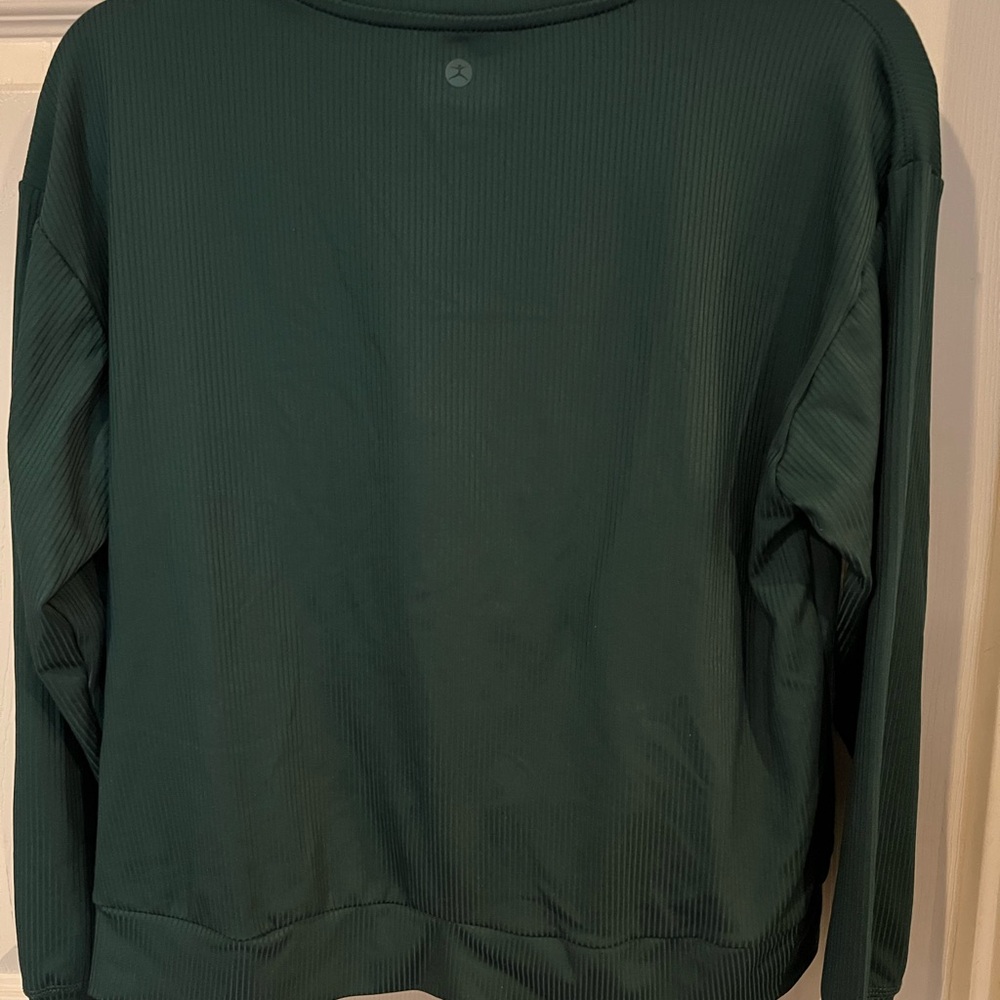 Danskin Women's Dark Green Sweatshirt - Picture 3 of 3